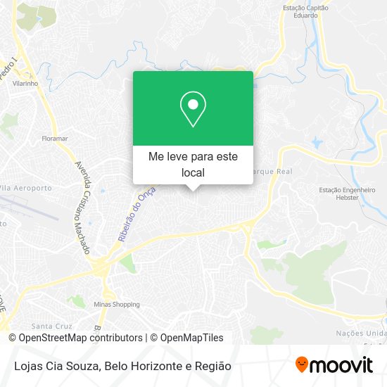 Lojas Cia Souza mapa
