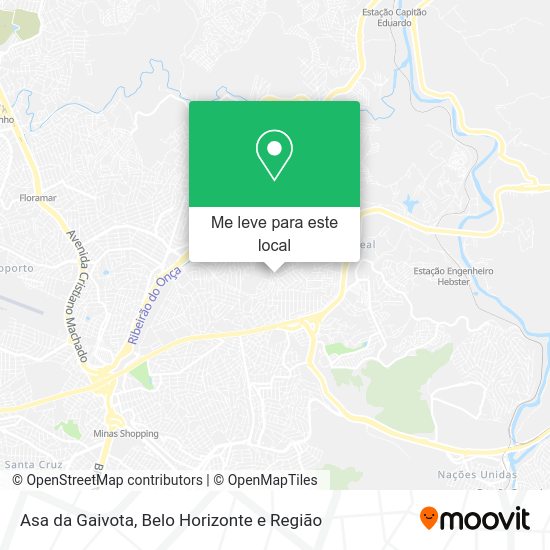 Asa da Gaivota mapa