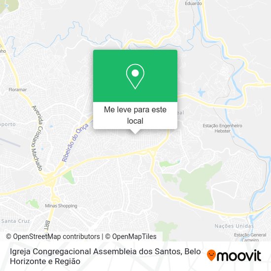 Igreja Congregacional Assembleia dos Santos mapa