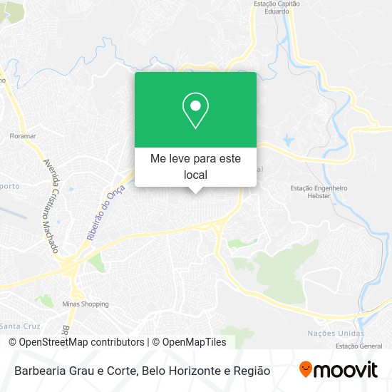 Barbearia Grau e Corte mapa
