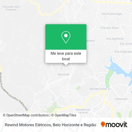 Rewind Motores Elétricos mapa