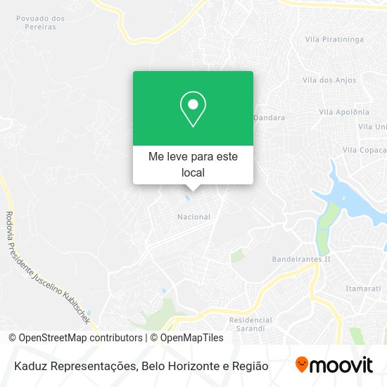 Kaduz Representações mapa
