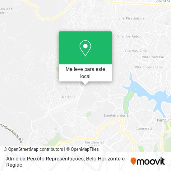 Almeida Peixoto Representações mapa
