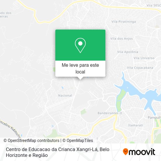 Centro de Educacao da Crianca Xangri-Lá mapa