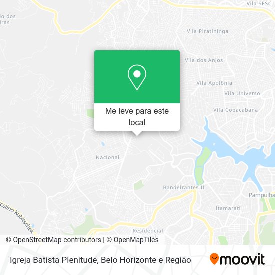 Igreja Batista Plenitude mapa