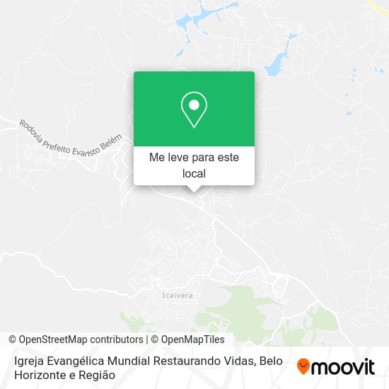 Igreja Evangélica Mundial Restaurando Vidas mapa