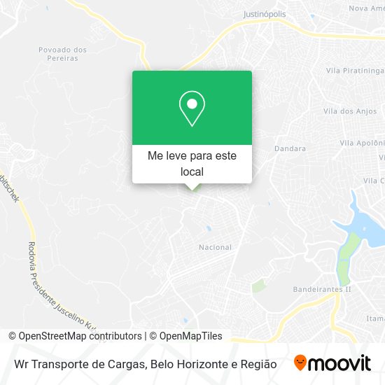 Wr Transporte de Cargas mapa