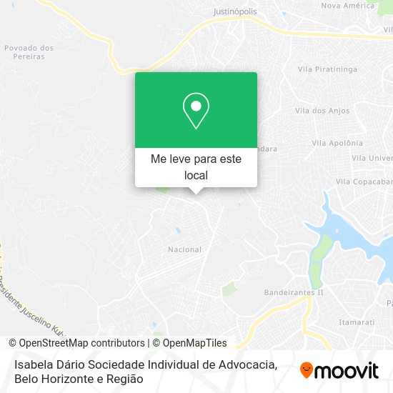 Isabela Dário Sociedade Individual de Advocacia mapa