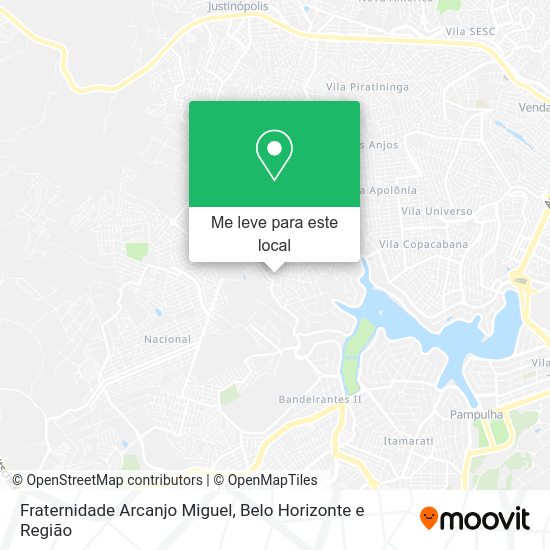 Fraternidade Arcanjo Miguel mapa