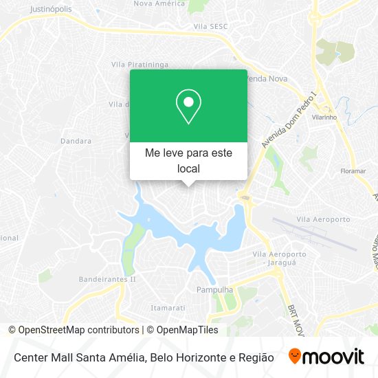 Center Mall Santa Amélia mapa