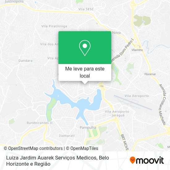Luiza Jardim Auarek Serviços Medicos mapa