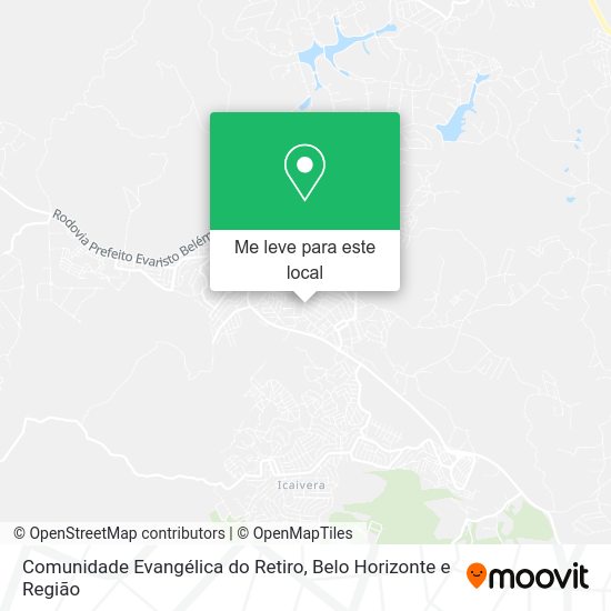 Comunidade Evangélica do Retiro mapa