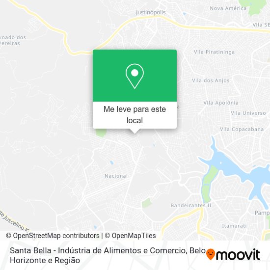 Santa Bella - Indústria de Alimentos e Comercio mapa