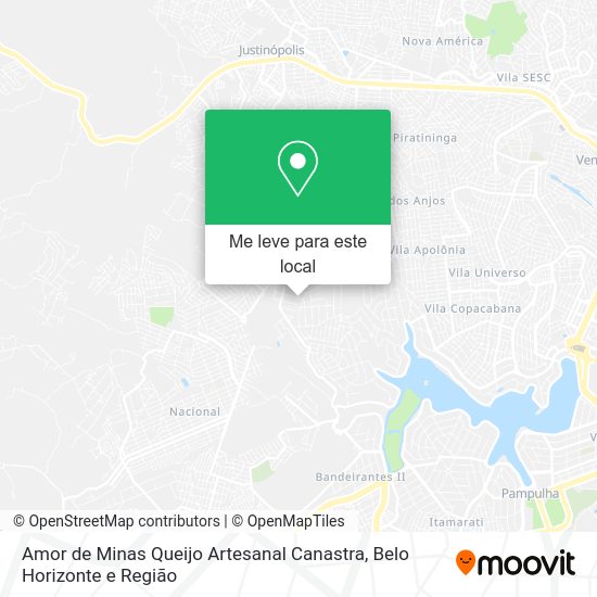 Amor de Minas Queijo Artesanal Canastra mapa
