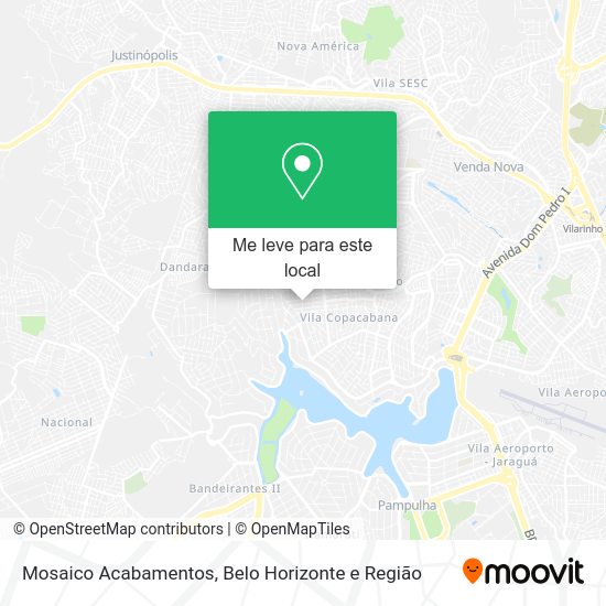 Mosaico Acabamentos mapa
