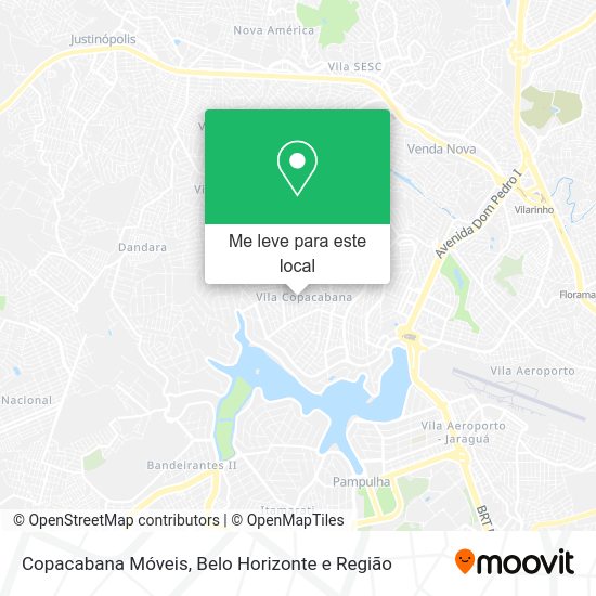 Copacabana Móveis mapa