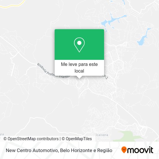 New Centro Automotivo mapa