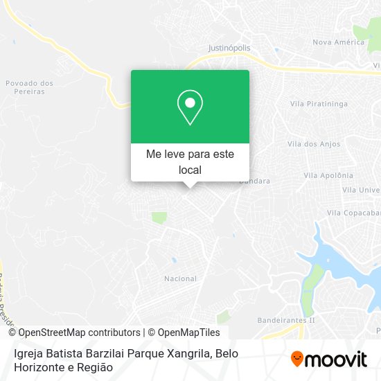 Igreja Batista Barzilai Parque Xangrila mapa