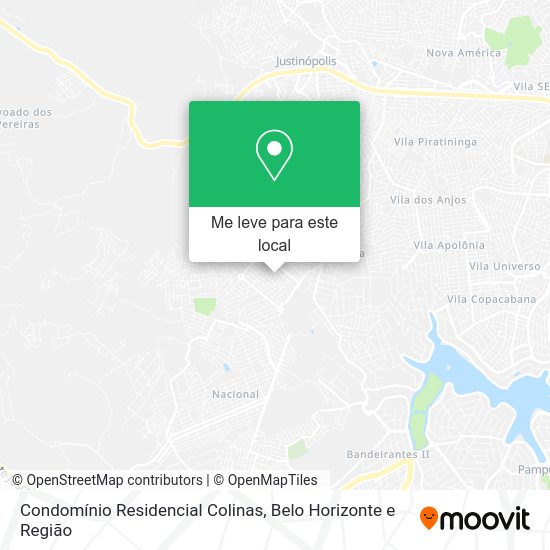 Condomínio Residencial Colinas mapa