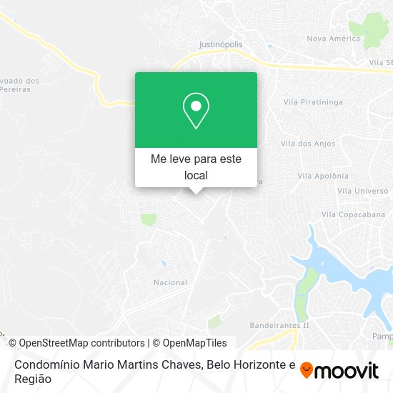 Condomínio Mario Martins Chaves mapa