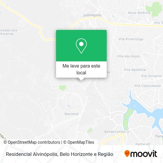 Residencial Alvinópolis mapa