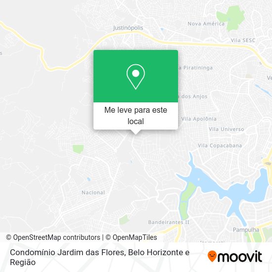 Condomínio Jardim das Flores mapa