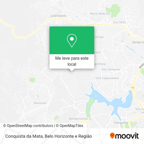 Conquista da Mata mapa