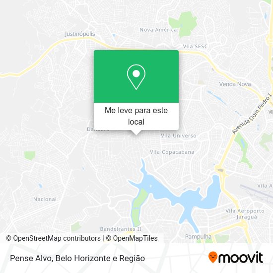 Pense Alvo mapa