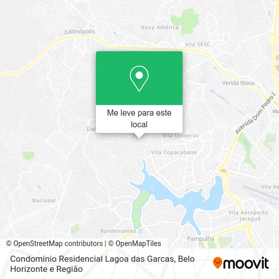 Condomínio Residencial Lagoa das Garcas mapa