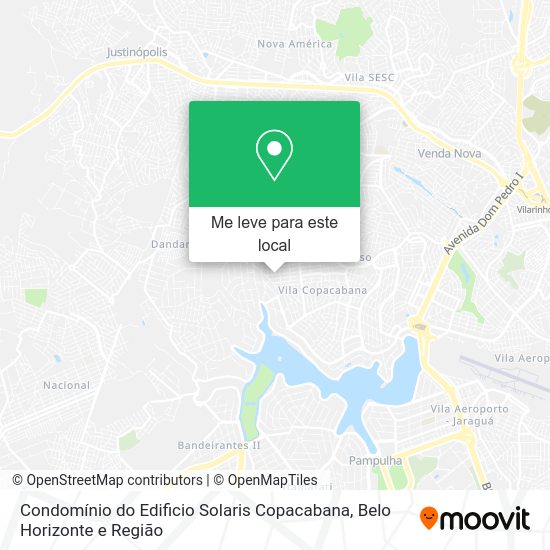 Condomínio do Edificio Solaris Copacabana mapa
