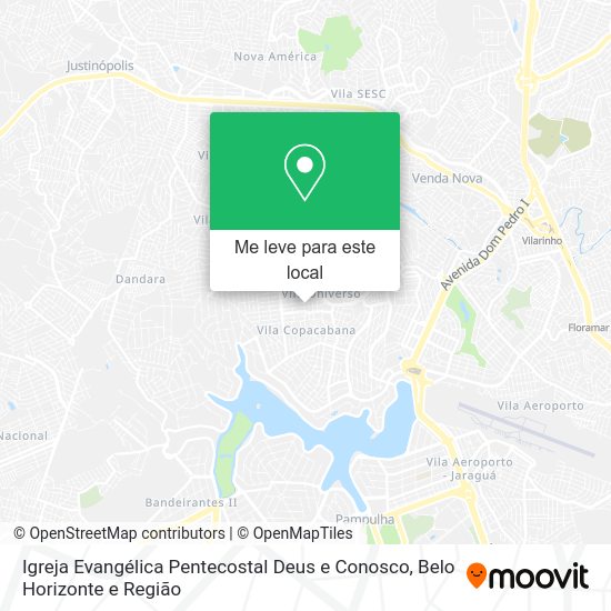 Igreja Evangélica Pentecostal Deus e Conosco mapa