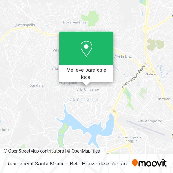Residencial Santa Mônica mapa