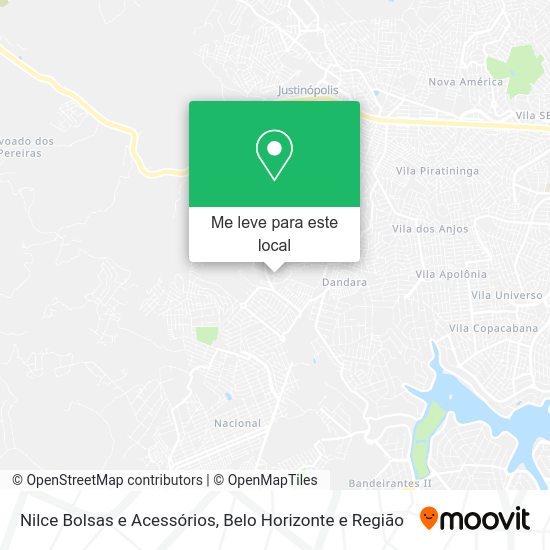 Nilce Bolsas e Acessórios mapa