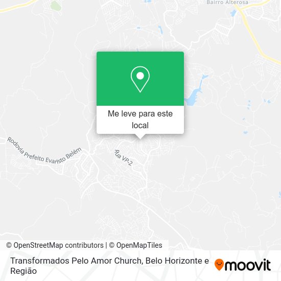 Transformados Pelo Amor Church mapa