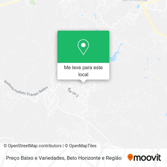 Preço Baixo e Variedades mapa