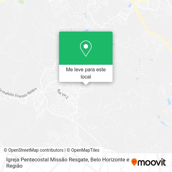 Igreja Pentecostal Missão Resgate mapa