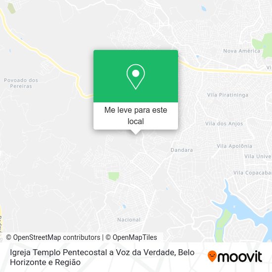 Igreja Templo Pentecostal a Voz da Verdade mapa