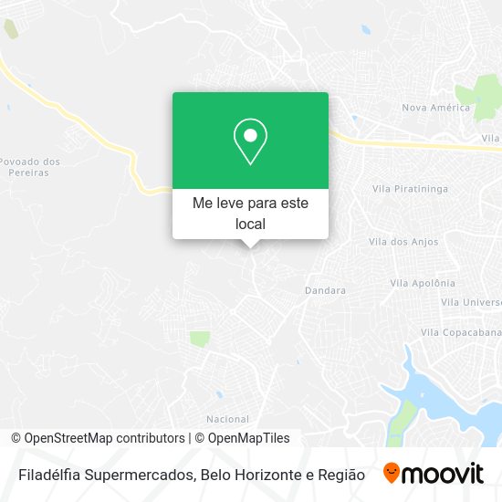 Filadélfia Supermercados mapa