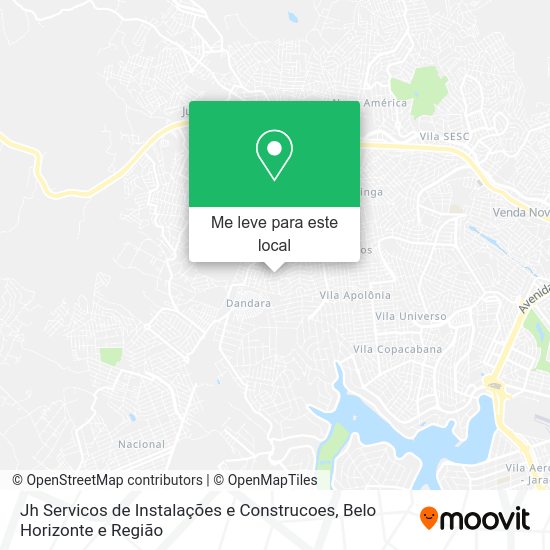 Jh Servicos de Instalações e Construcoes mapa