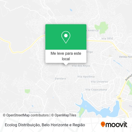 Ecolog Distribuição mapa