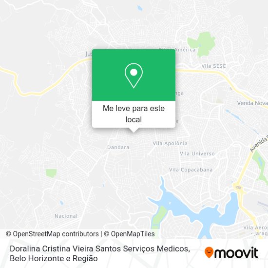 Doralina Cristina Vieira Santos Serviços Medicos mapa