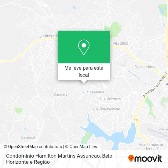 Condomínio Hamilton Martins Assuncao mapa