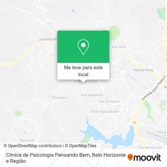 Clínica de Psicologia Pensando Bem mapa