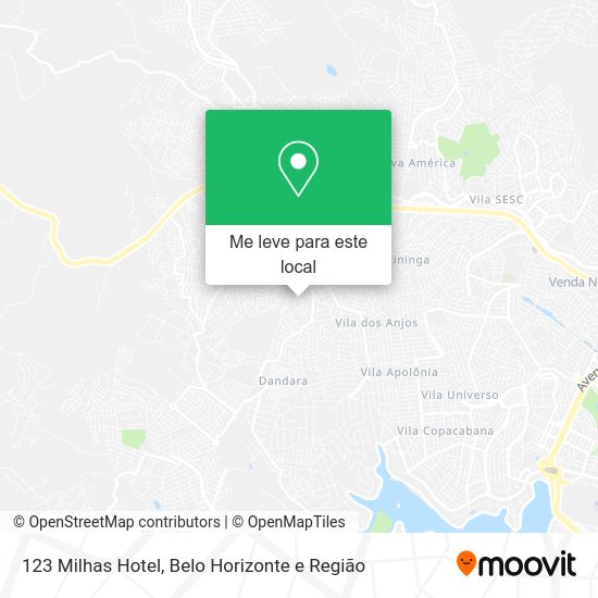 123 Milhas Hotel mapa