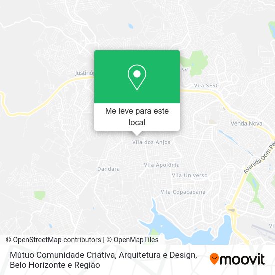 Mútuo Comunidade Criativa, Arquitetura e Design mapa