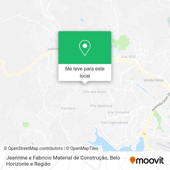 Jeannine e Fabricio Material de Construção mapa