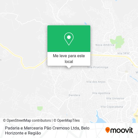 Padaria e Mercearia Pão Cremoso Ltda mapa