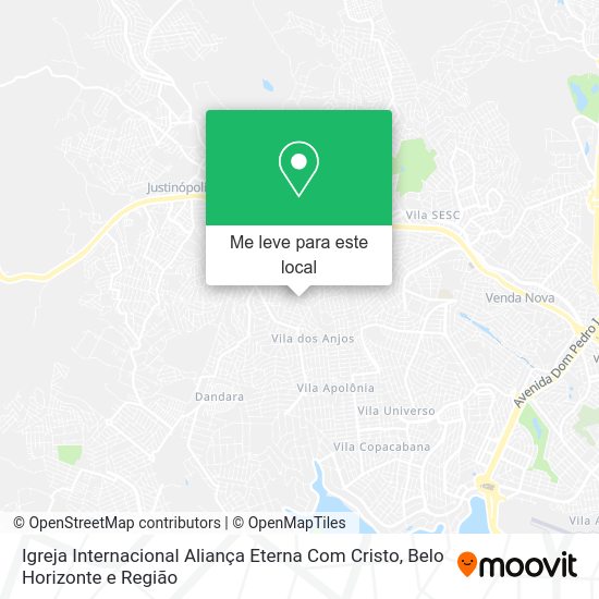 Igreja Internacional Aliança Eterna Com Cristo mapa