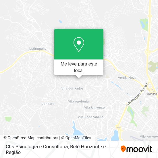 Chs Psicológia e Consultoria mapa