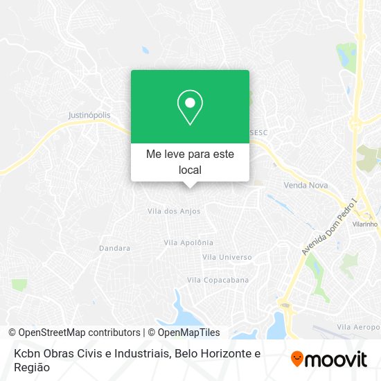 Kcbn Obras Civis e Industriais mapa